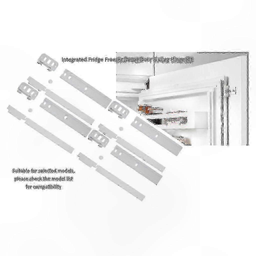 Sliding Hinge Kit compatible with Integrated Fridge Freezer Decor Door