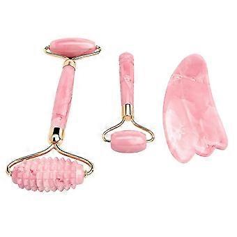 Cooling Natural Jade Gua Sha Tool Pink