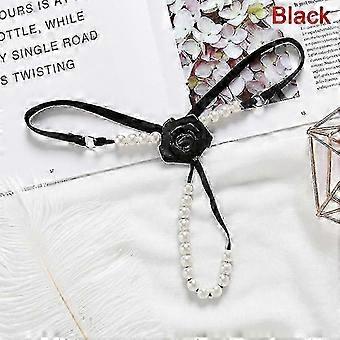 Womens Micro G-string Thongs with Pearl, Polyester, 1 Piece, S-L Size