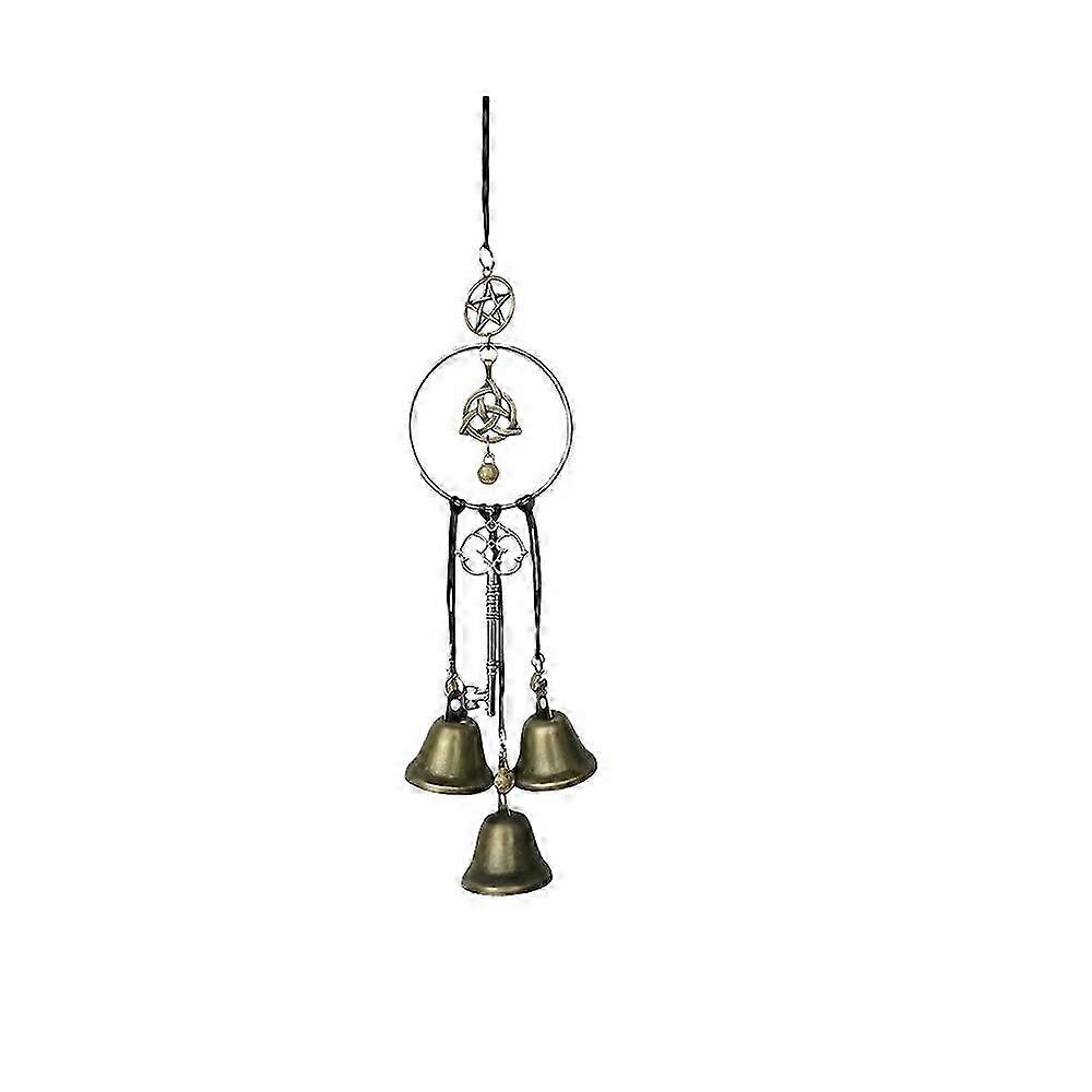 Rustic Iron Witch Bells Door Chime