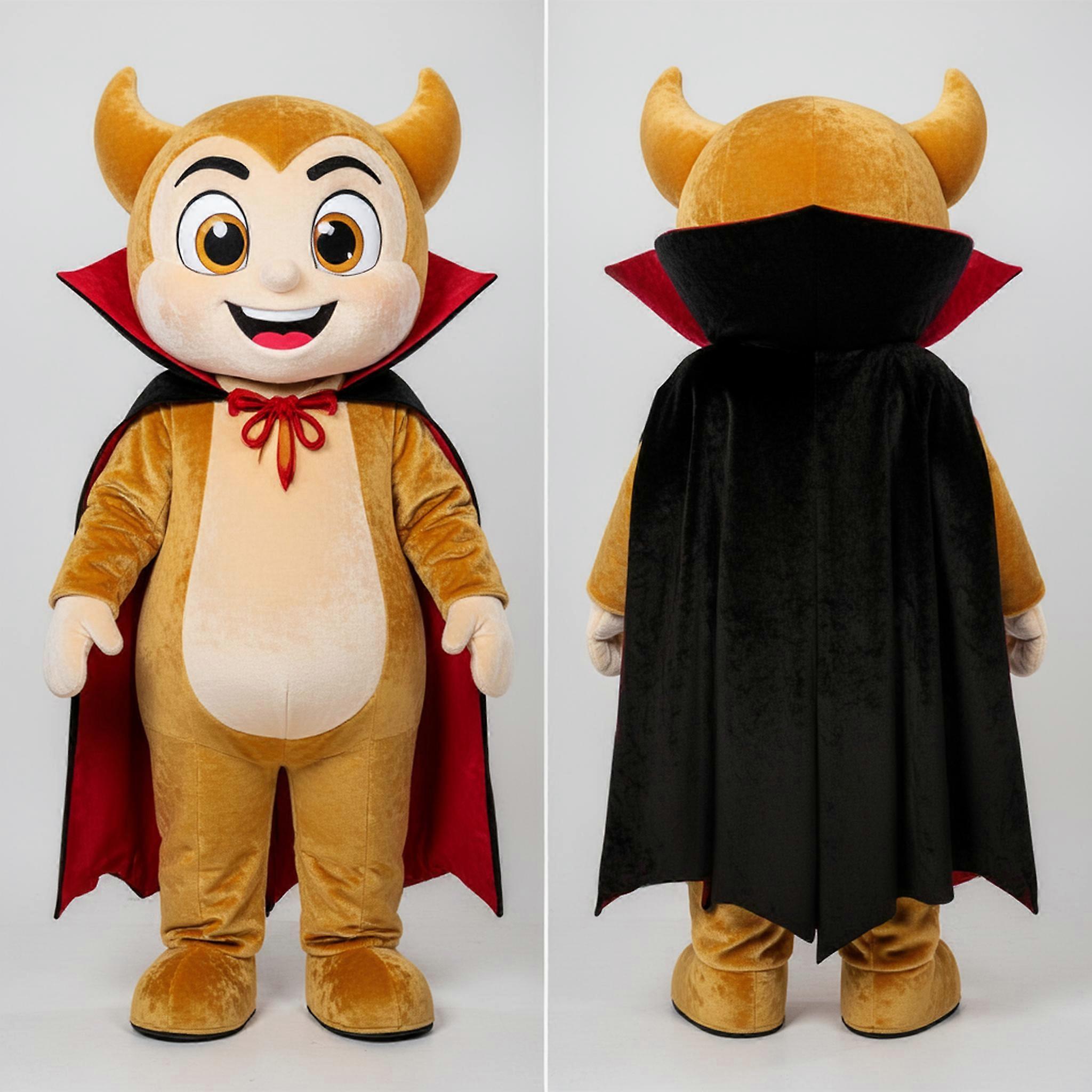 MASTICOT Golden Plush Broad Shouldered Vampire Mascot