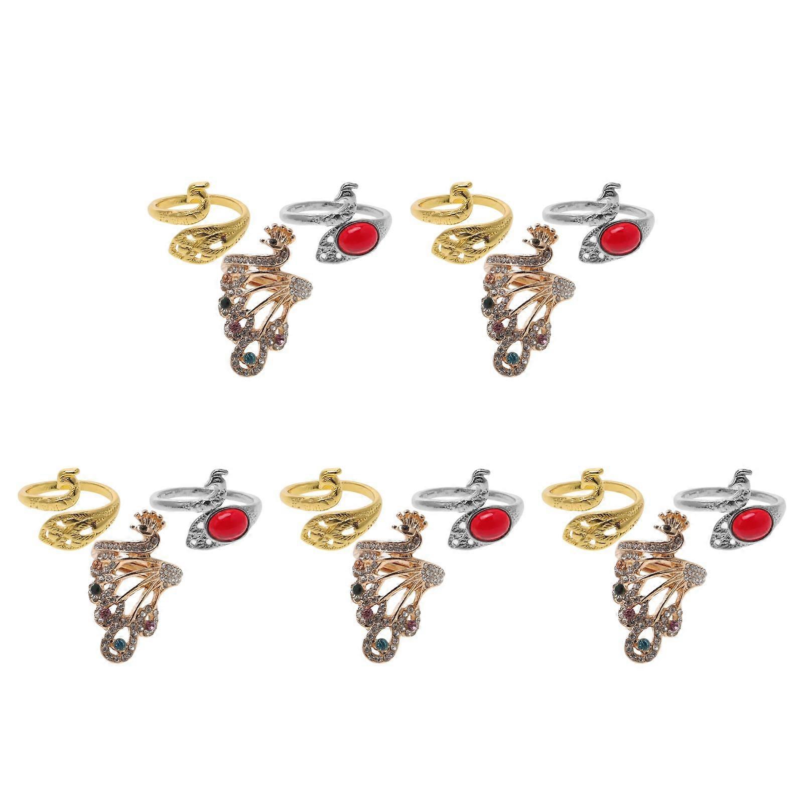 Adjustable Crochet Ring for Yarn Tension Knitting Ring 15Pcs