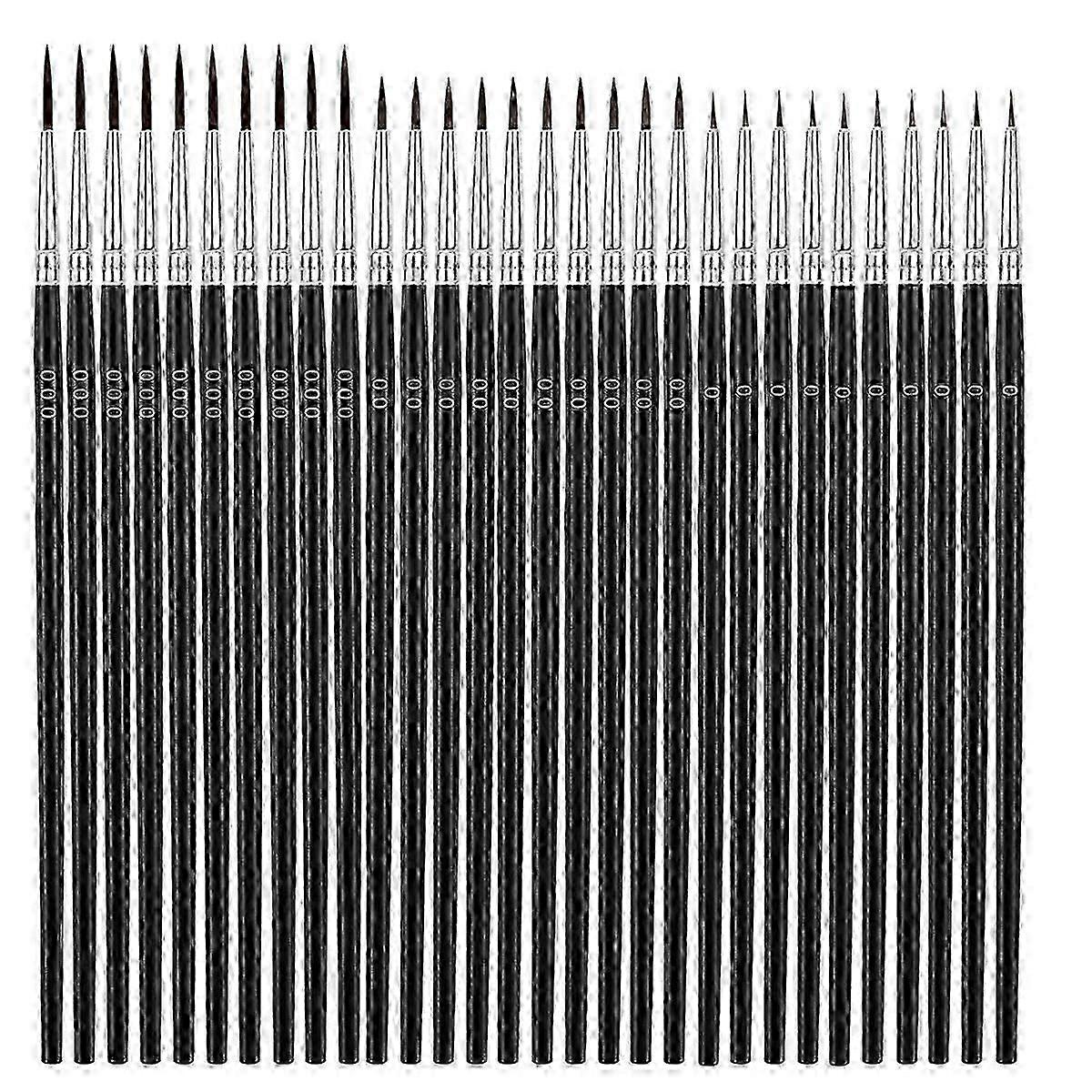60Pcs Thin Detail Paint Brushes Set