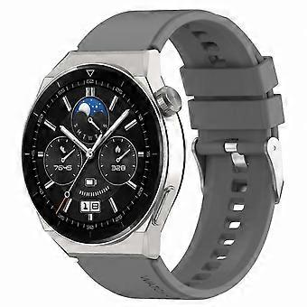 20mm Silicone Strap with Silver Buckle & Protruding Head | Compatible with Watch GT2 42mm / Watch 2
