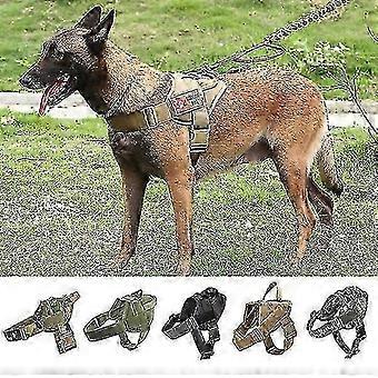 No Pull Tactical Dog Harness For Medium Large Dog Clothing Comfortable Military Vest Service Dog Training Accessories