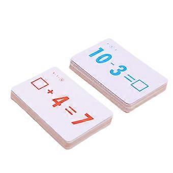 Math Flash Cards for Kids 54pcs Addition and Subtraction Learning Set for Kindergarten and Preschool