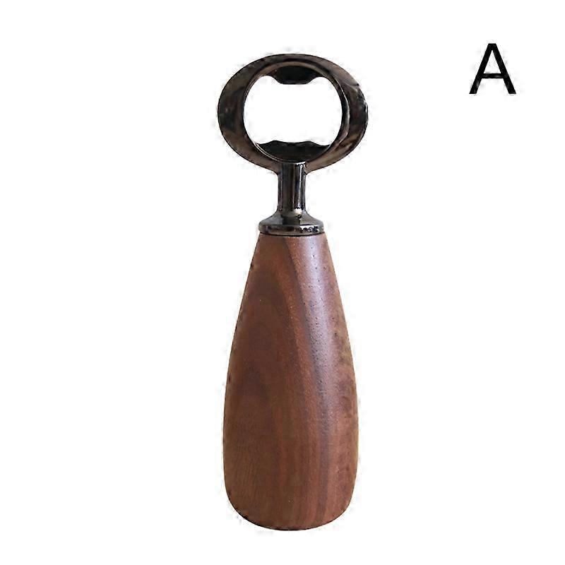 Solid Wood Stainless Steel Bottle Opener