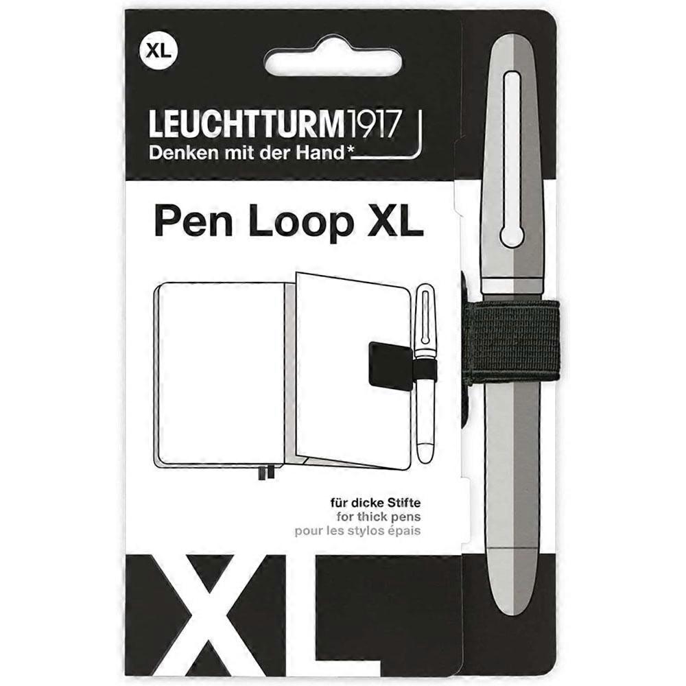BLACK Leuchtturm High Quality Practical Self-Adhesive Extra Large Pen Loop