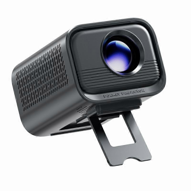 P80 Native 720P Resolution Portable Smart Projector Android 14 OS WiFi 6 Support Electronic Focus