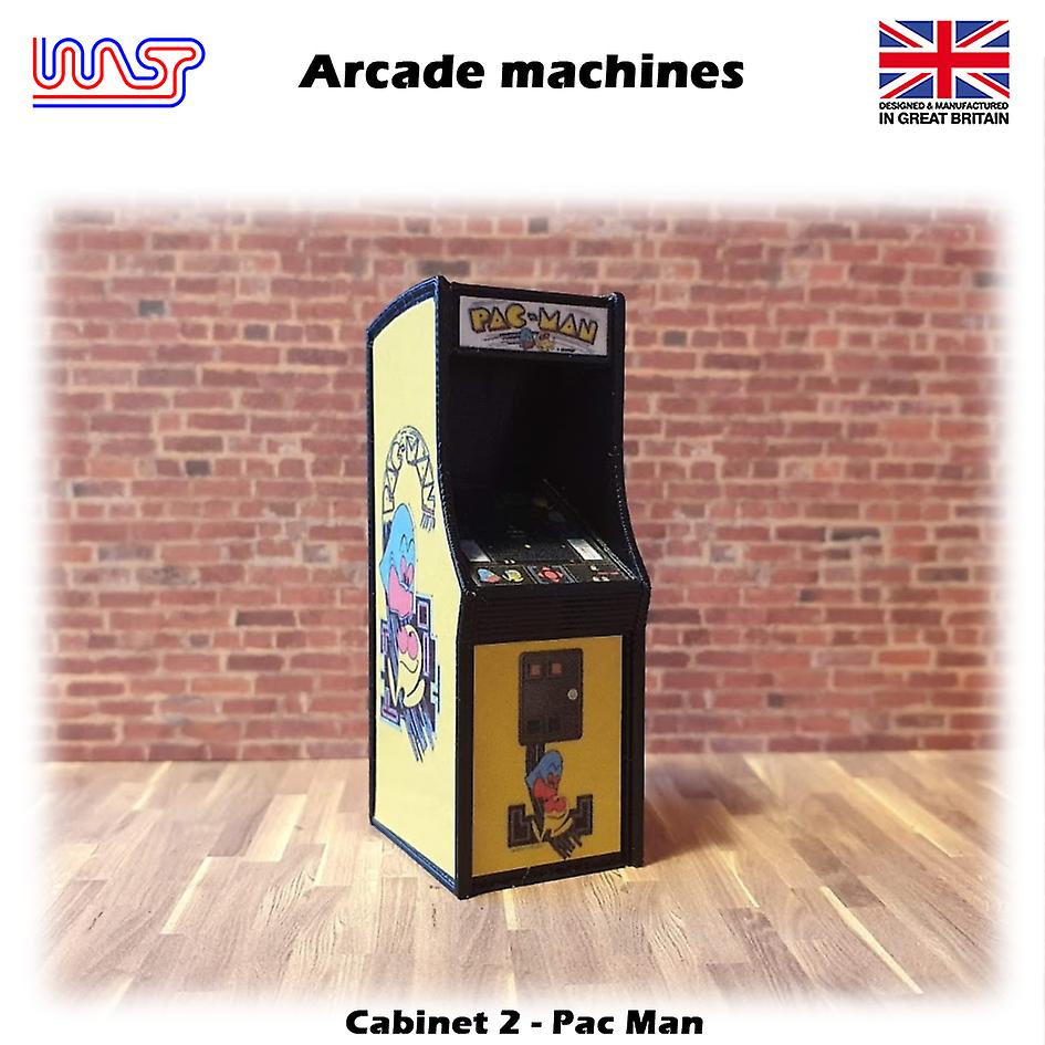 Arcade machine Pac Man 1:32 Track Side Scenery Pub Bar Game Retro WASP