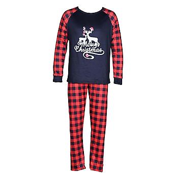 Christmas Family Holiday Pajamas Matching Set Plaid Christmas Tops