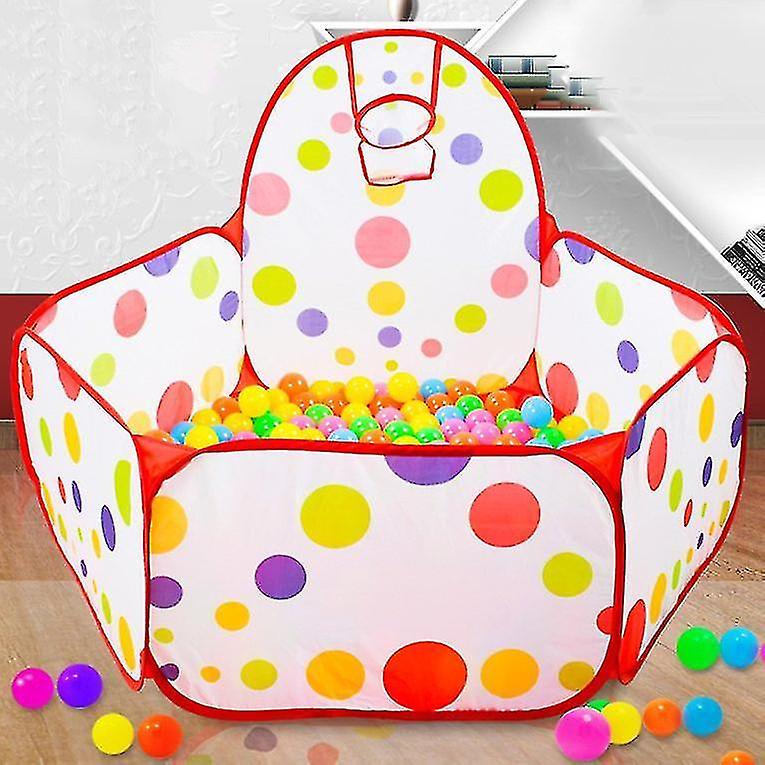 Children Ocean Ball Pit Foldable Play Tent Ball Hoop Indoor Outdoor Kids House