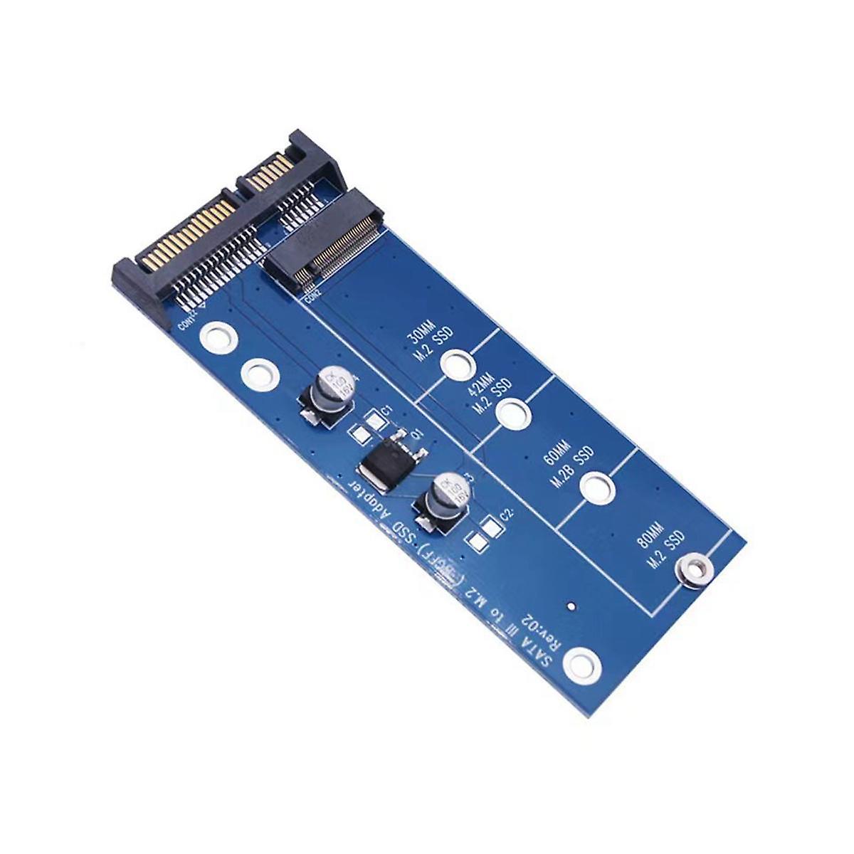 NGFF M.2 Adapter M2 to SATA 3 Adapter M.2 to SATA Adapter SSD M2 to SATA Expansion Card B Key Suppo