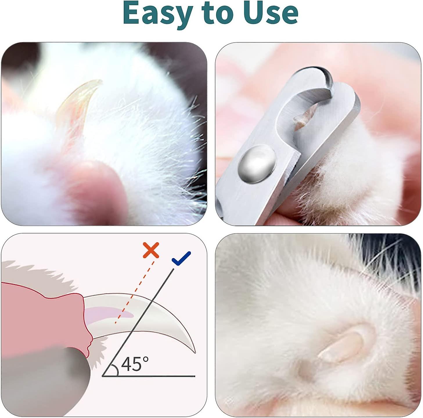 Professional Cat Nail Trimmers Easy to use Super Simple and Practical to Use, CUT WITH PRECISION, Very good nail trimmer for cats, Simple to use for