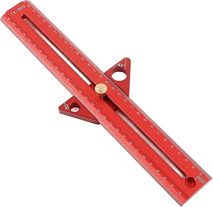 Woodworking T-Track Ruler, Precision Pocket Ruler, Professional Woodworking T-Track Scribing Ruler and Carpenter Marking Measuring Tool,(50cm/19.7in)
