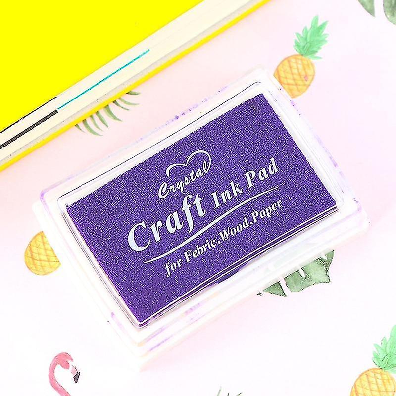 Purple Oil Based Diy Vintage Finger Print Ink Pad