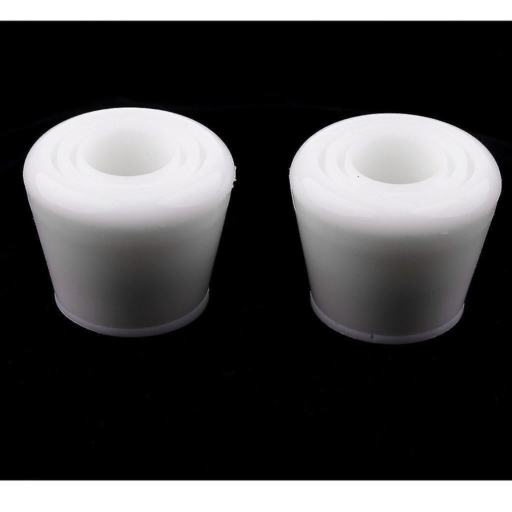 White 2pcs Roller Skates Toe Stops Replacement