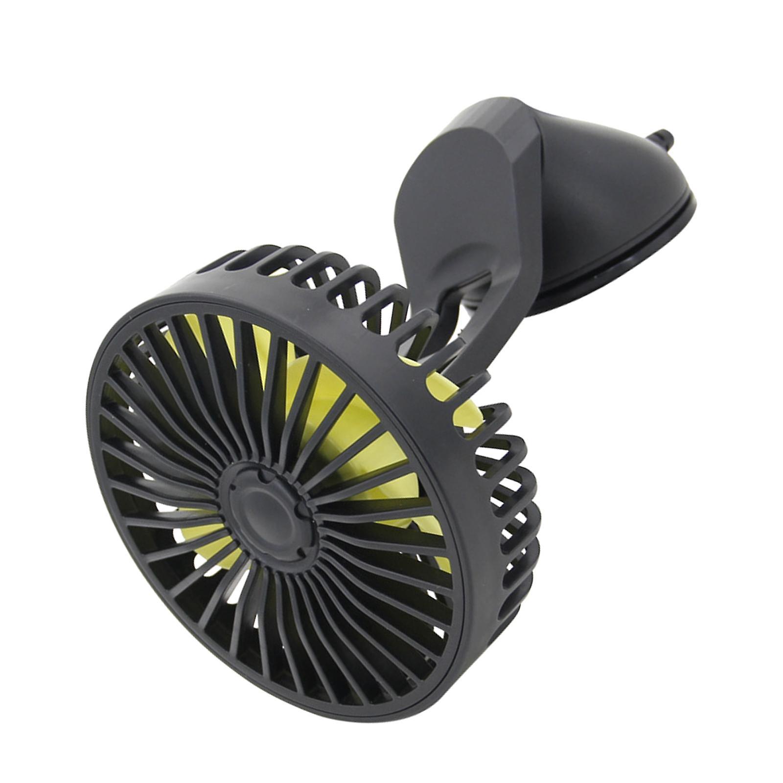 5V USB Fan Powerful Variable Speed Suction Cup Electric for Car Dashboard