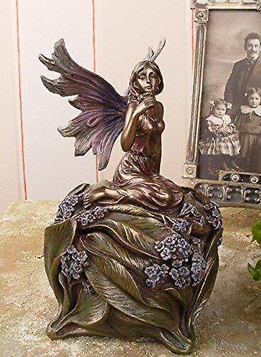Fairy Holding Flower Trinket Box