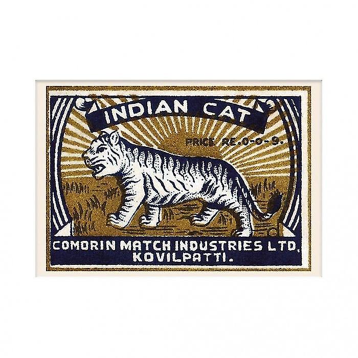 Pyramide International chat indien papier monté impression