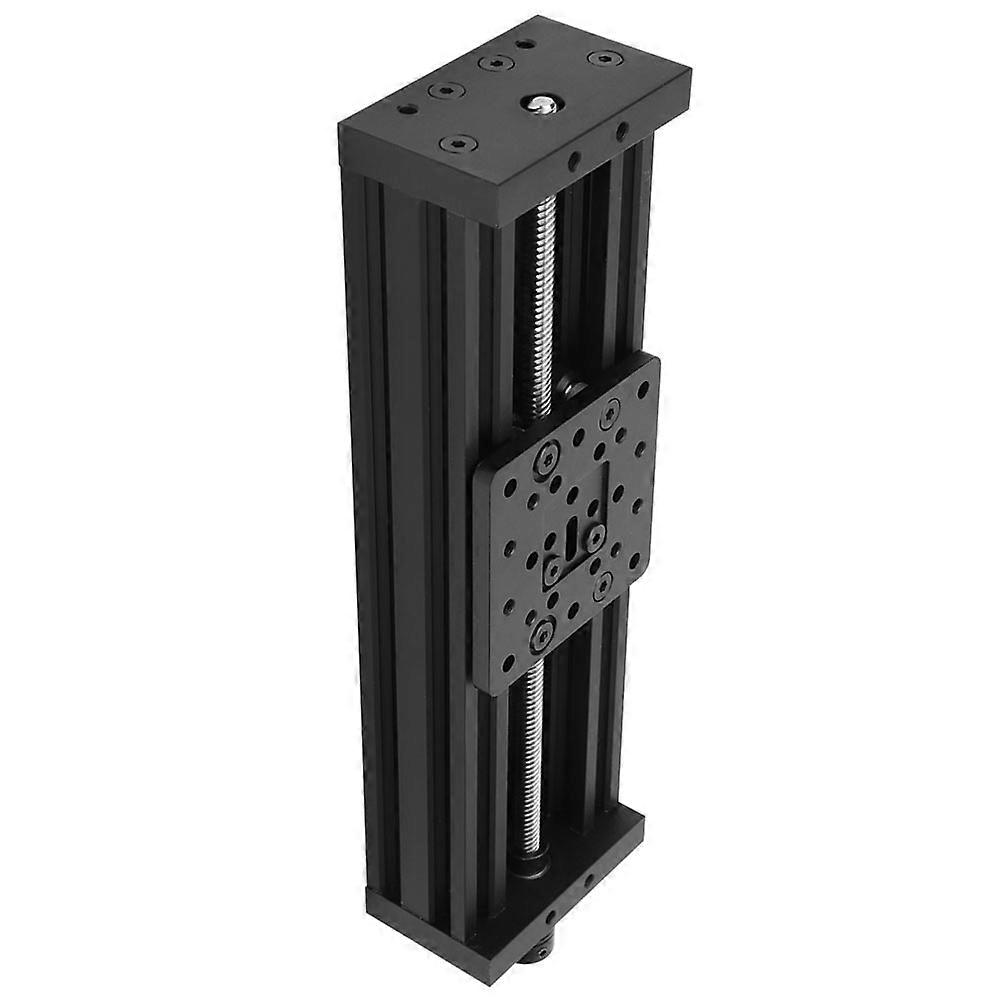 Screw Slide Linear Table Aluminum Alloy 3D Printer Engraving Machine Lead 2mm Black/SilverBlack 250mm