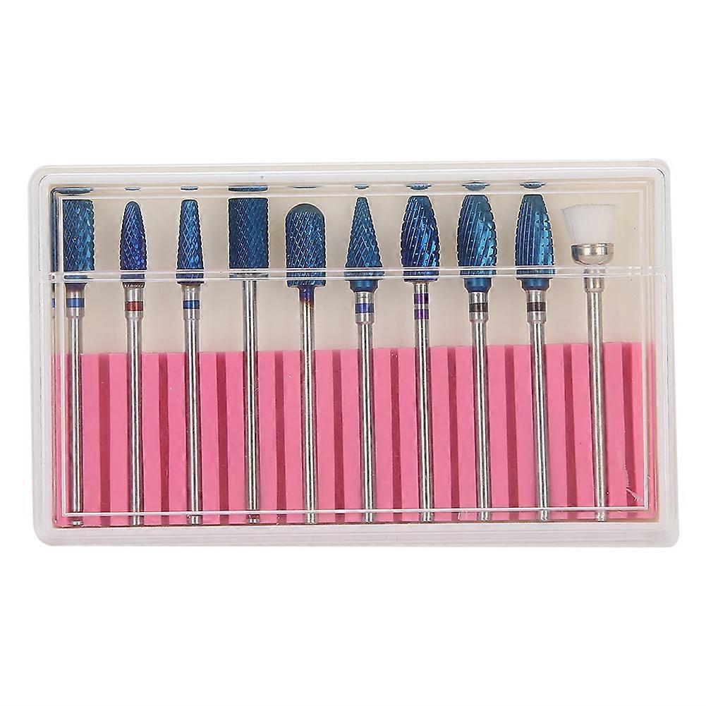10pcs Nail File Bits Kit Manicure Tool
