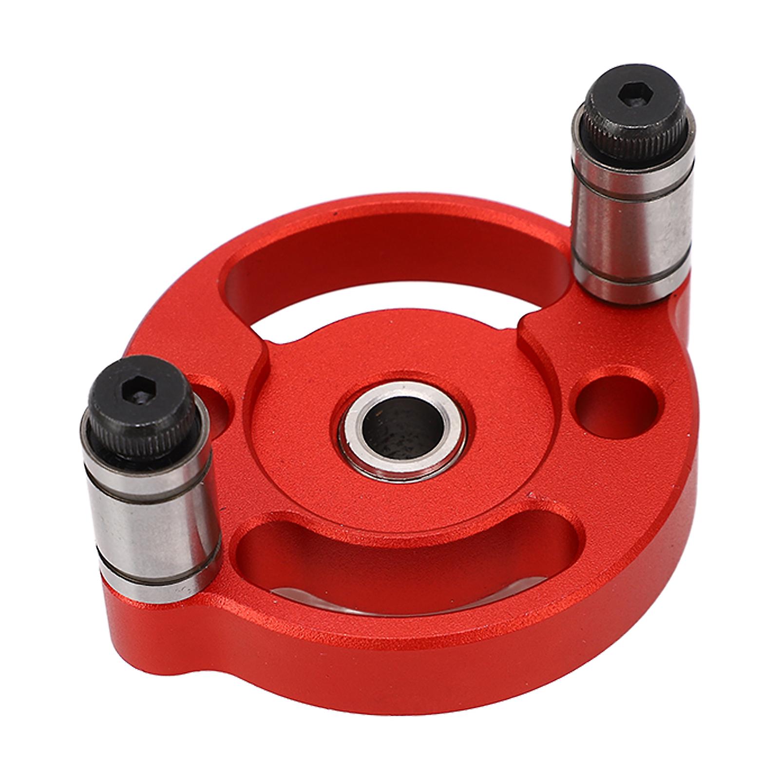 Round Hole Punch Locator Set Self Adaptive Centering Woodworking Guide Puncher with Drill Bushings Red