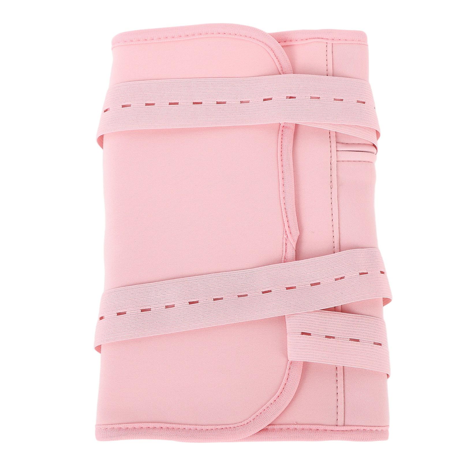 符合人体工程学的可调节蓖麻油包可重复使用的软敷蓖麻油包裹，用于肝脏排毒睡眠粉色