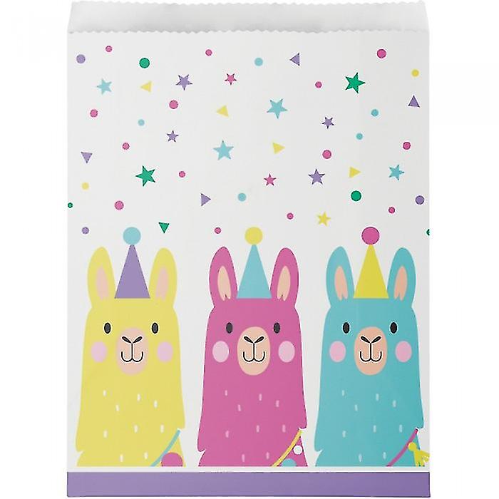 Creative Party Llama Paper Treat Bag (Pack of 10)