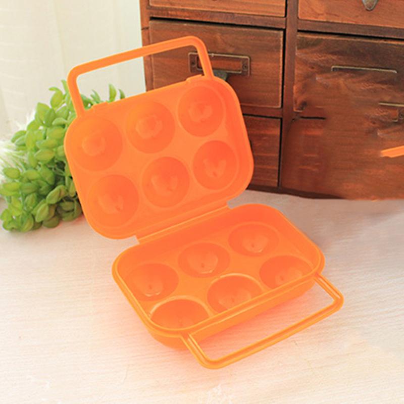 Shockproof Container Egg Carrier Holder Prevent Eggs from Cracking Easy Storage Egg Box for Camping Travel