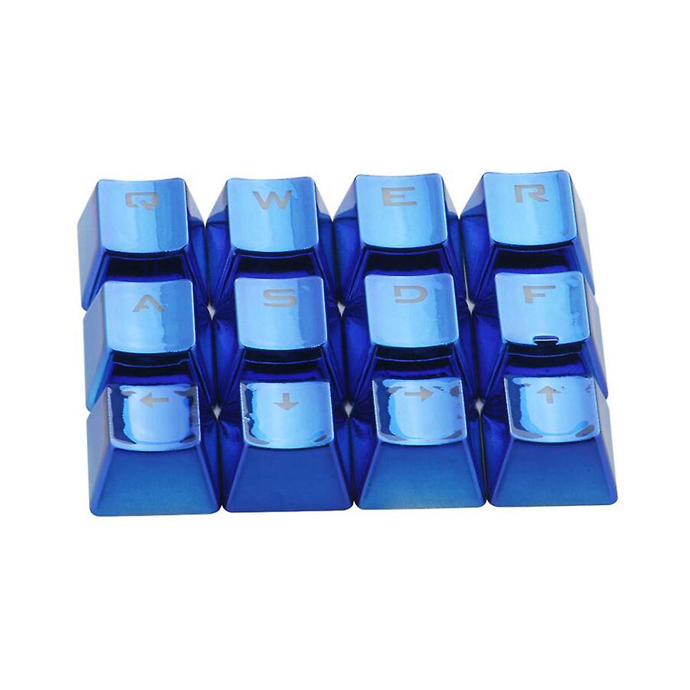 12Pcs PET Electroplating Gaming Keyboard Key Caps Replacement Button Set