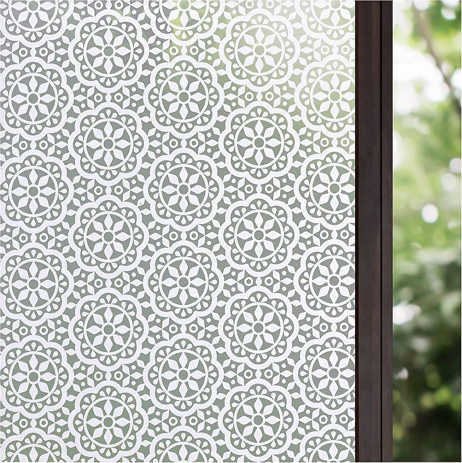 فيلم تظليل النوافذ فيلم زخرفي فيلم الخصوصية تتشبث ثابت 45 * 200 سم