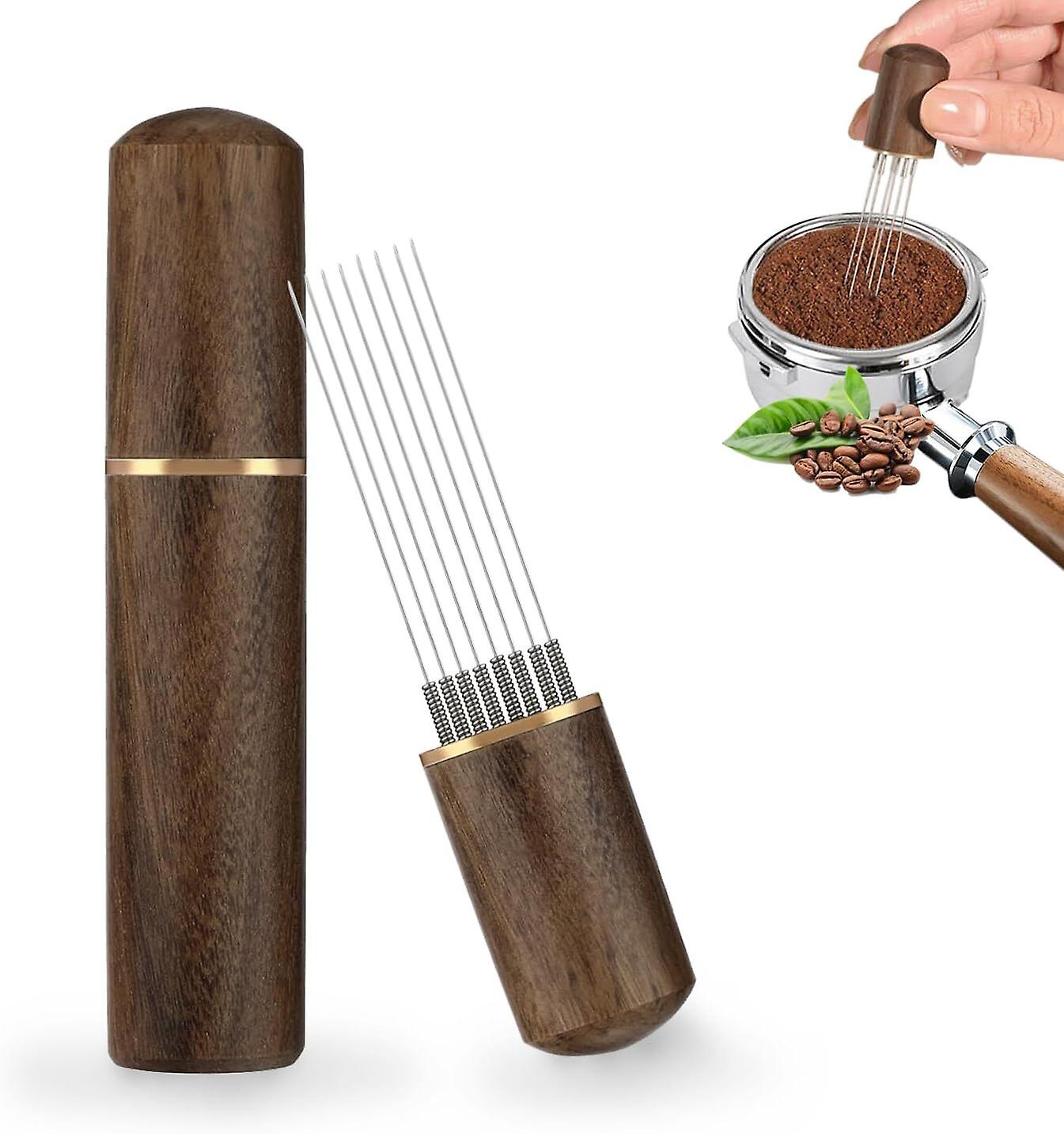 Espresso Distribution Tool, Coffee Espresso Stirrer Tools 8 Needles for Barista