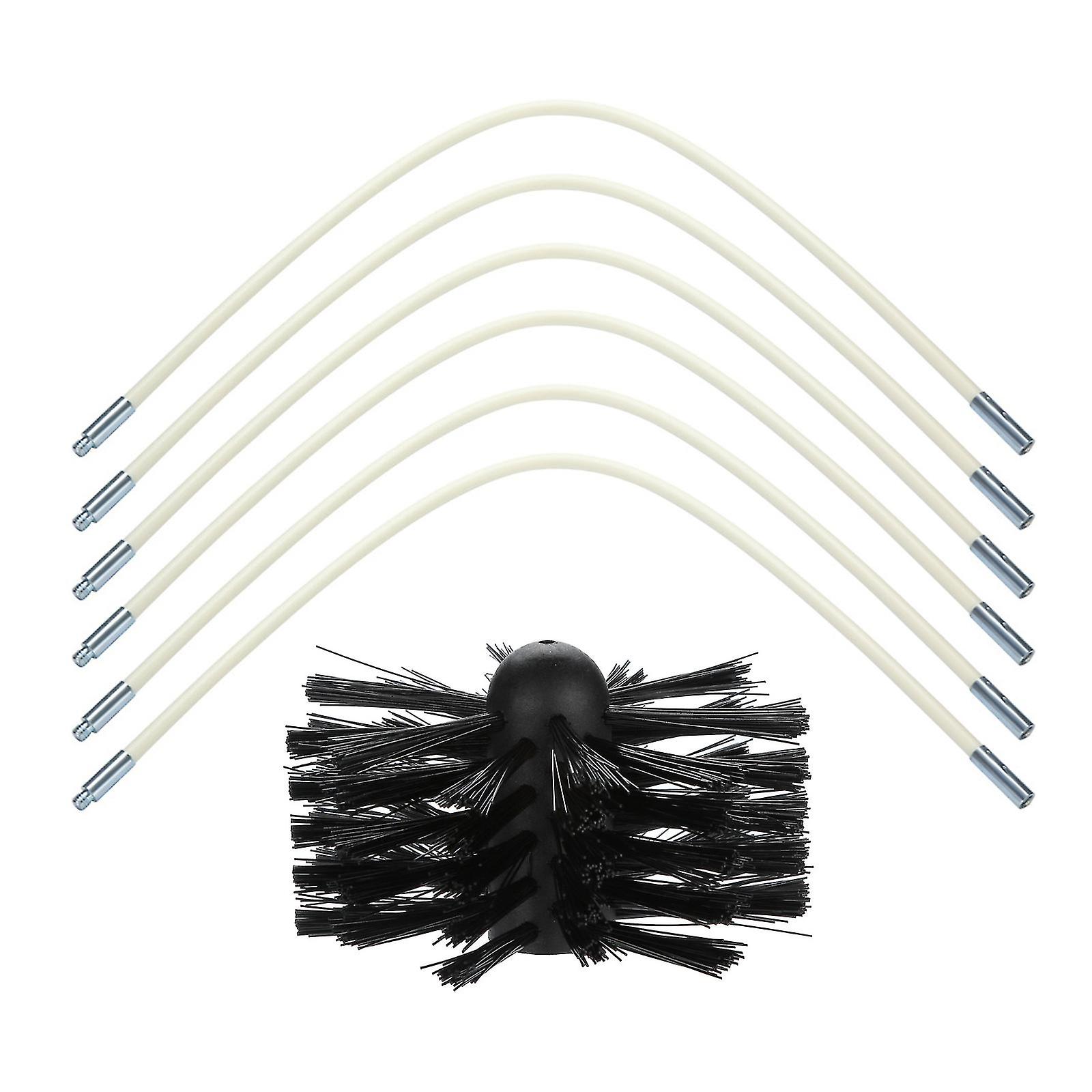 6 + 1 Ensemble de ramonage rotatif Ensemble de ramonage Brosse de cheminée Kit de brosse de cheminée Fp