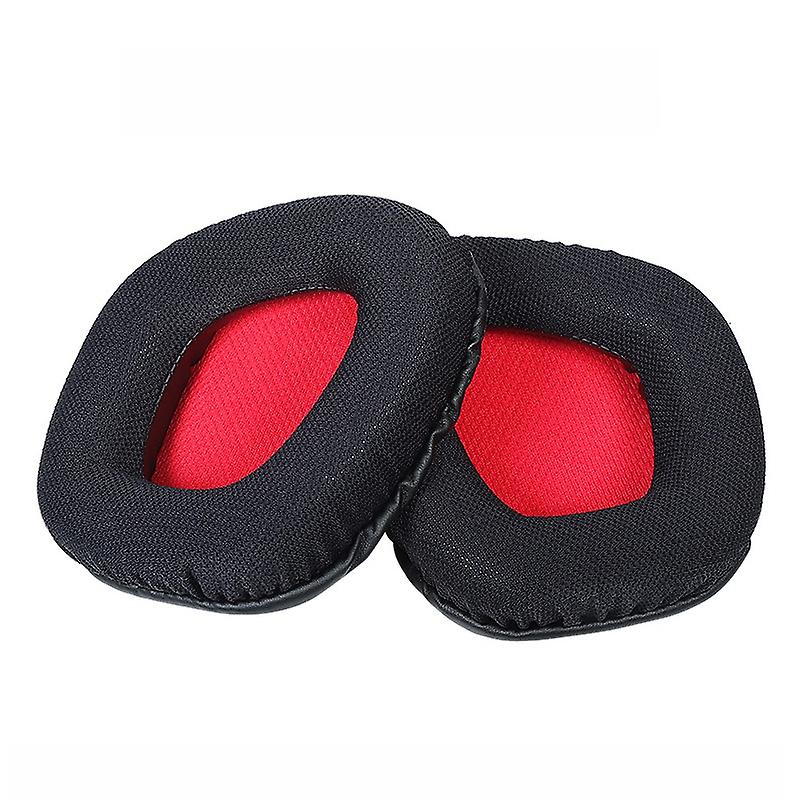 2 PCS Earpads for Corsair Void Pro ,Style: Red Bottom Grid Red Bottom Grid