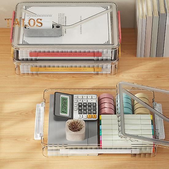 Storage Holder High Capacity Document Storage Convenient Useful Transparent Design Storage Case Drawer Supply