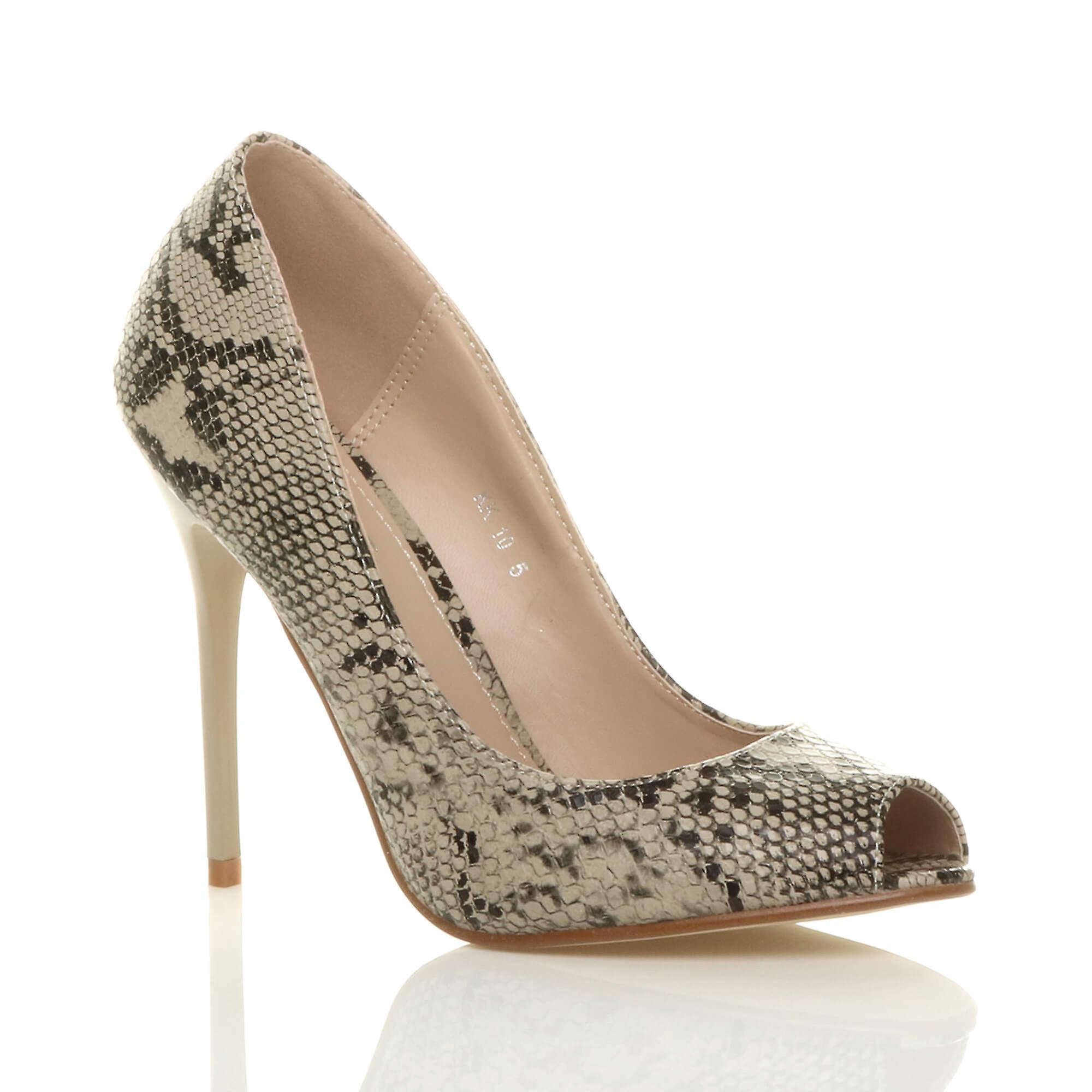 Ajvani 妇女 高跟鞋 党 舞会 工作 泵 窥视 脚趾法院鞋凉鞋