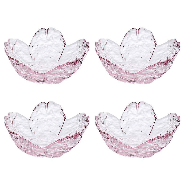 4pcs Glass Dessert Plate