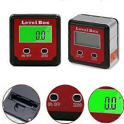 Magnetic Digital Inclinometer 360 Level Box Gauge Angle Meter Finder Protractor