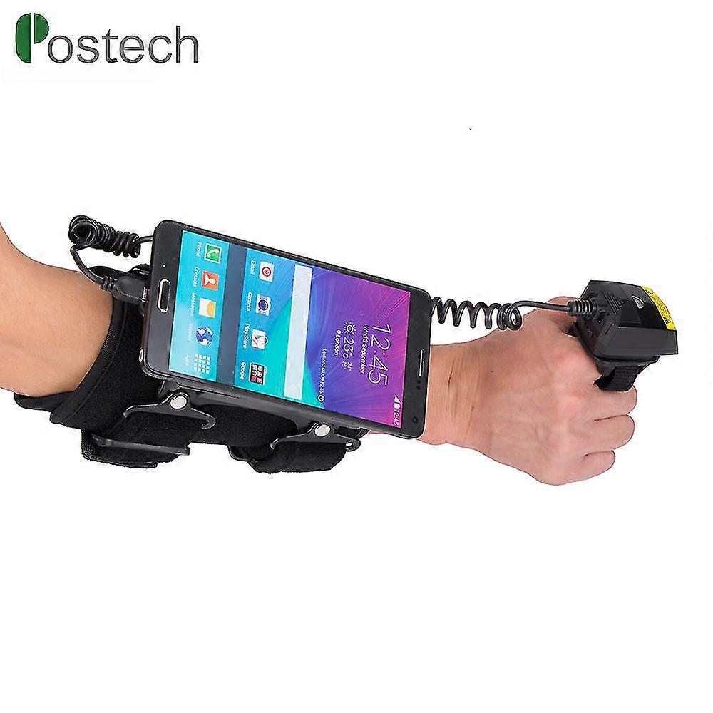 Scanner de ultrassom de telefone celular Bluetooth Laser Código de barras scanner com luva anexa ao celular