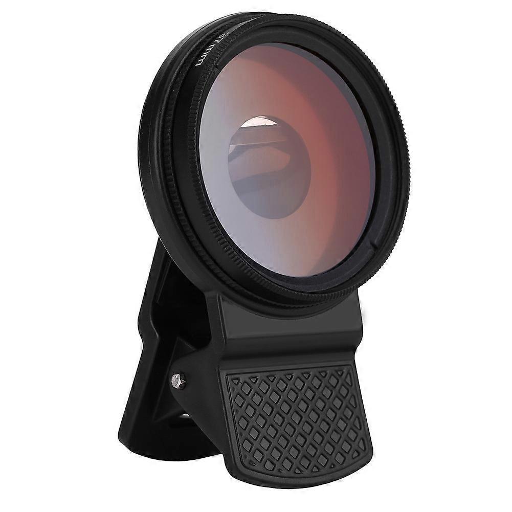 Professional Phone Single-lens Reflex SLR Camera Lens Gradient Filter with Phone Clip (Orange)