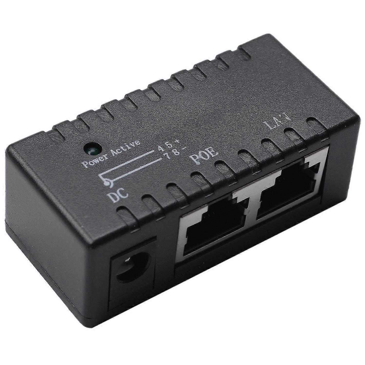 Poe Splitter Poe Injector Rj45 Dc 5.5Mm x 2.1Mm Input Passive Poe Injector Splitter Adapter Connect