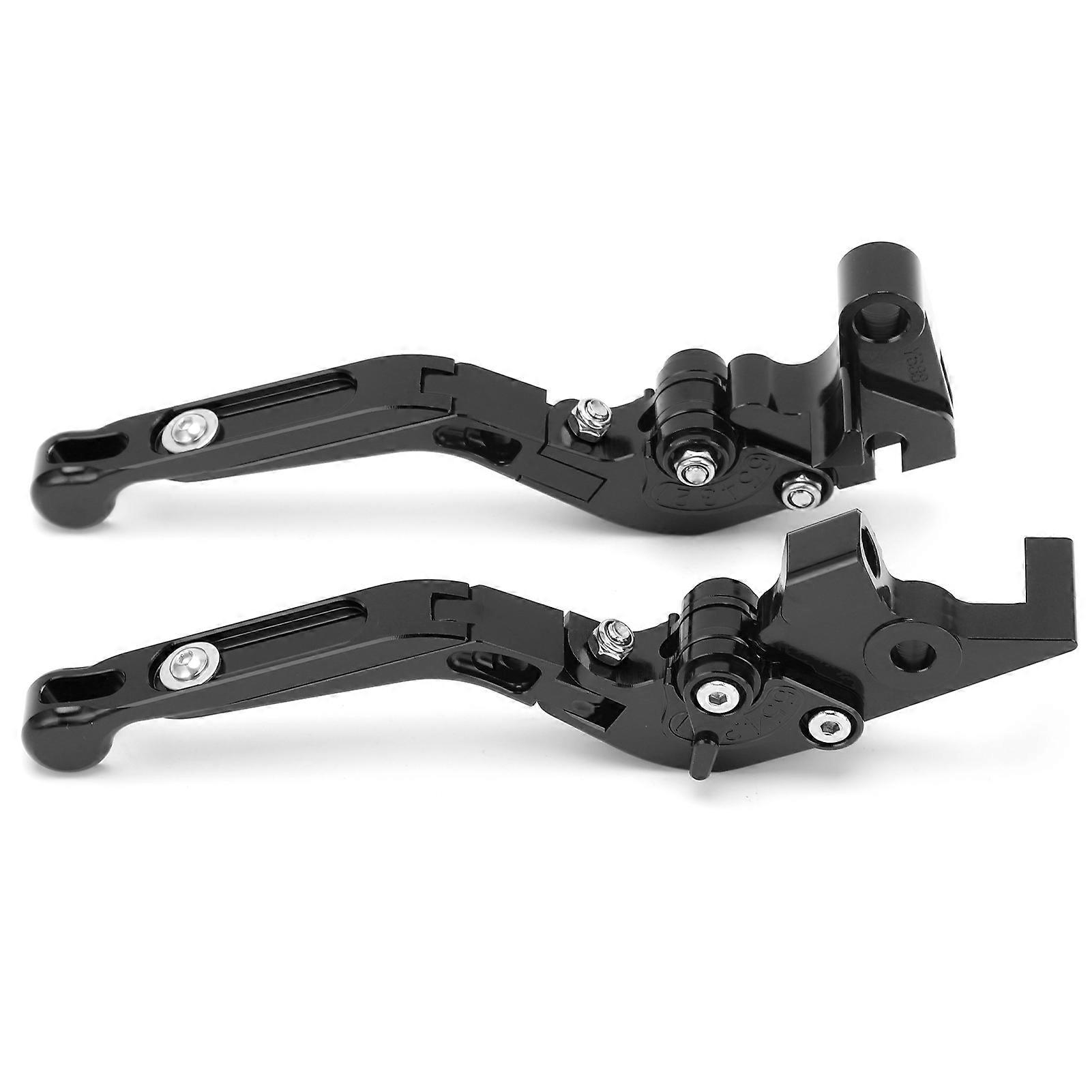 2pcs Motorcycle Brake Clutch Levers Adjustable CNC Aluminium Alloy Replacement for YAMAHA XJ6 DIVERSION 20092015Black E2U711