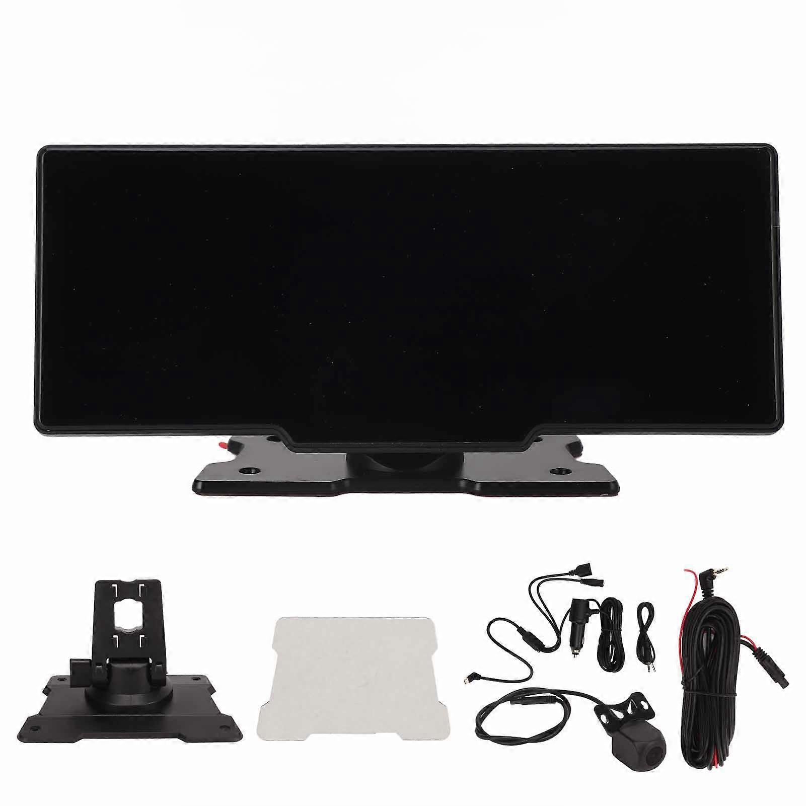 Portable Car Stereo 10in IPS Touchscreen for Android Auto Wireless Carplay 2K 1080P Recording Dash Mount E2U811