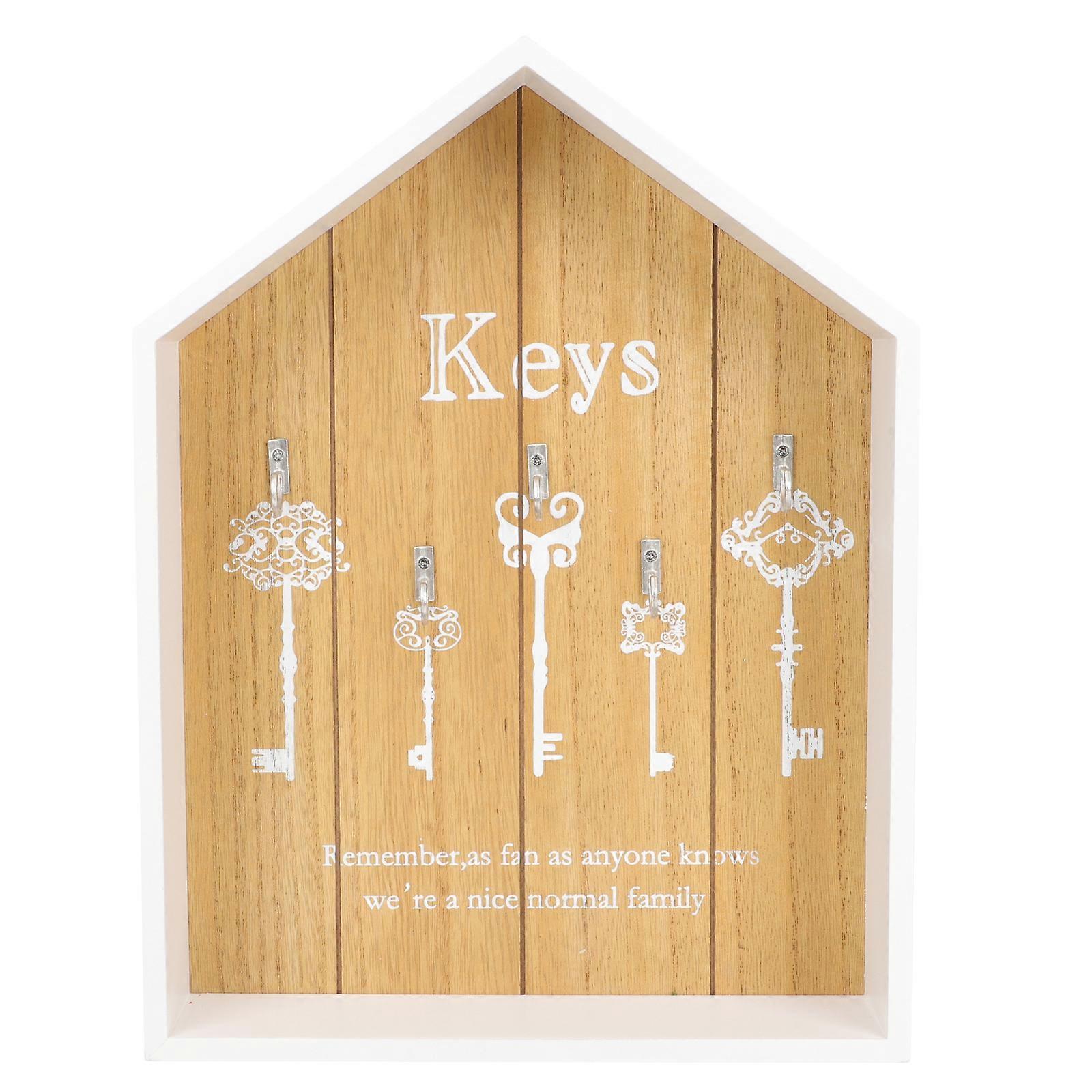 Multi-functional Storage Holder House-shaped Keys Holder Wall Keys Hook for Home