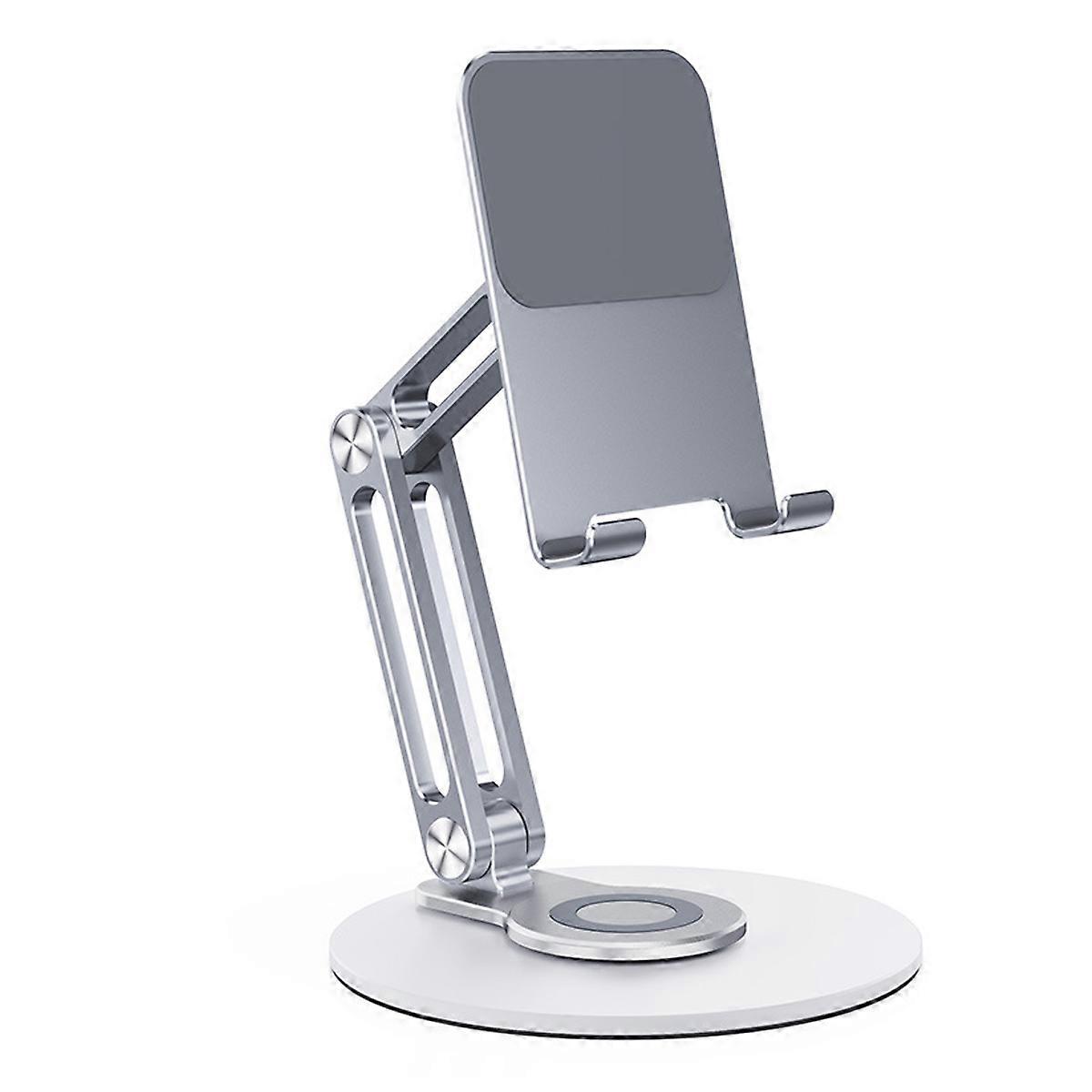 Tablet computer stand with multiple angles, adjustable desktop, rotating base stand