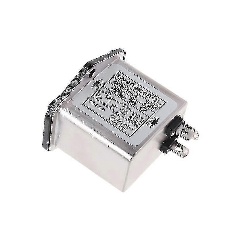 CW2B-10A-T EMI Power Filter Enfaset stikkontakt Line-Conditioner AC 115/250V-YuJia