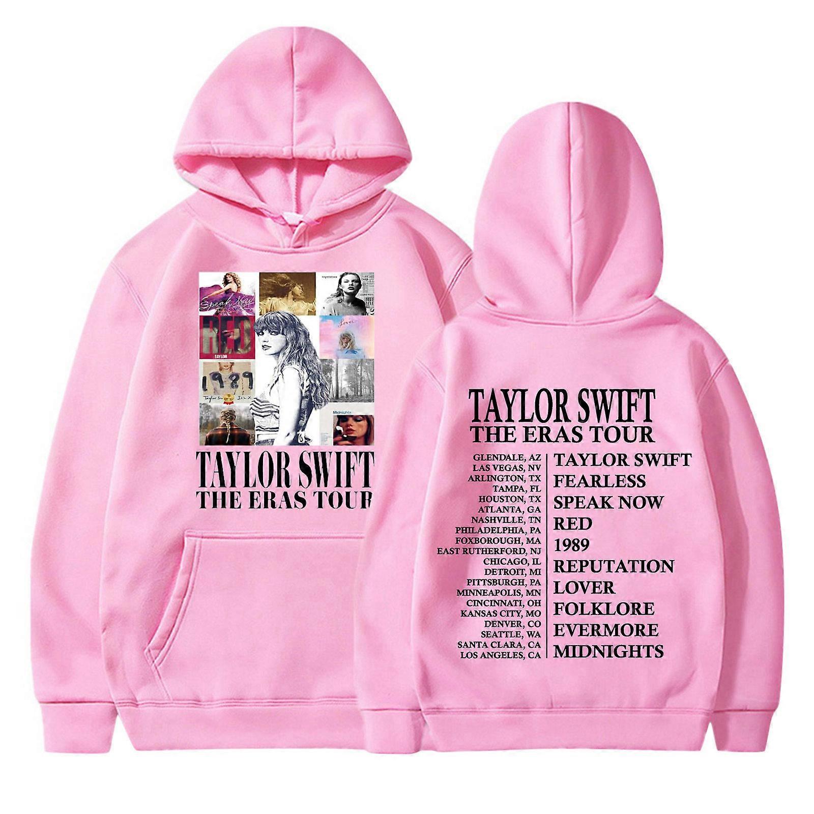 Autunno e inverno Taylor Swift the eras tour felpa stampata per bambini ragazzi e ragazze casual plus velluto felpa con cappuccio-12