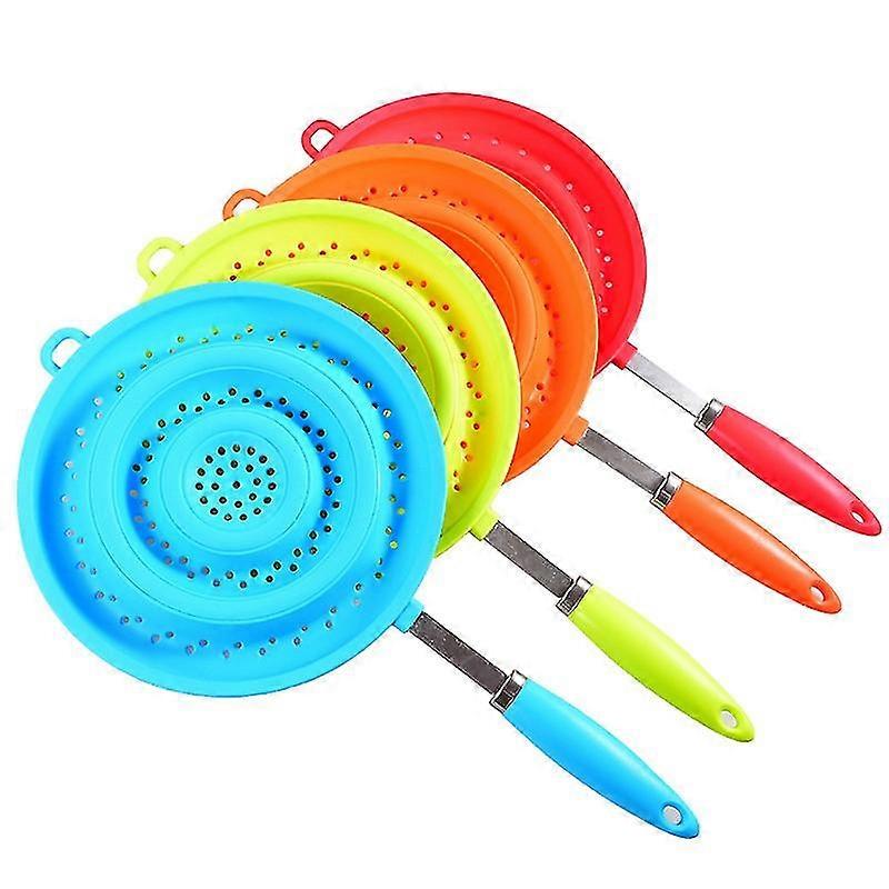 Silicone Plastic Colander Drain Basket Washing Filter Foldable