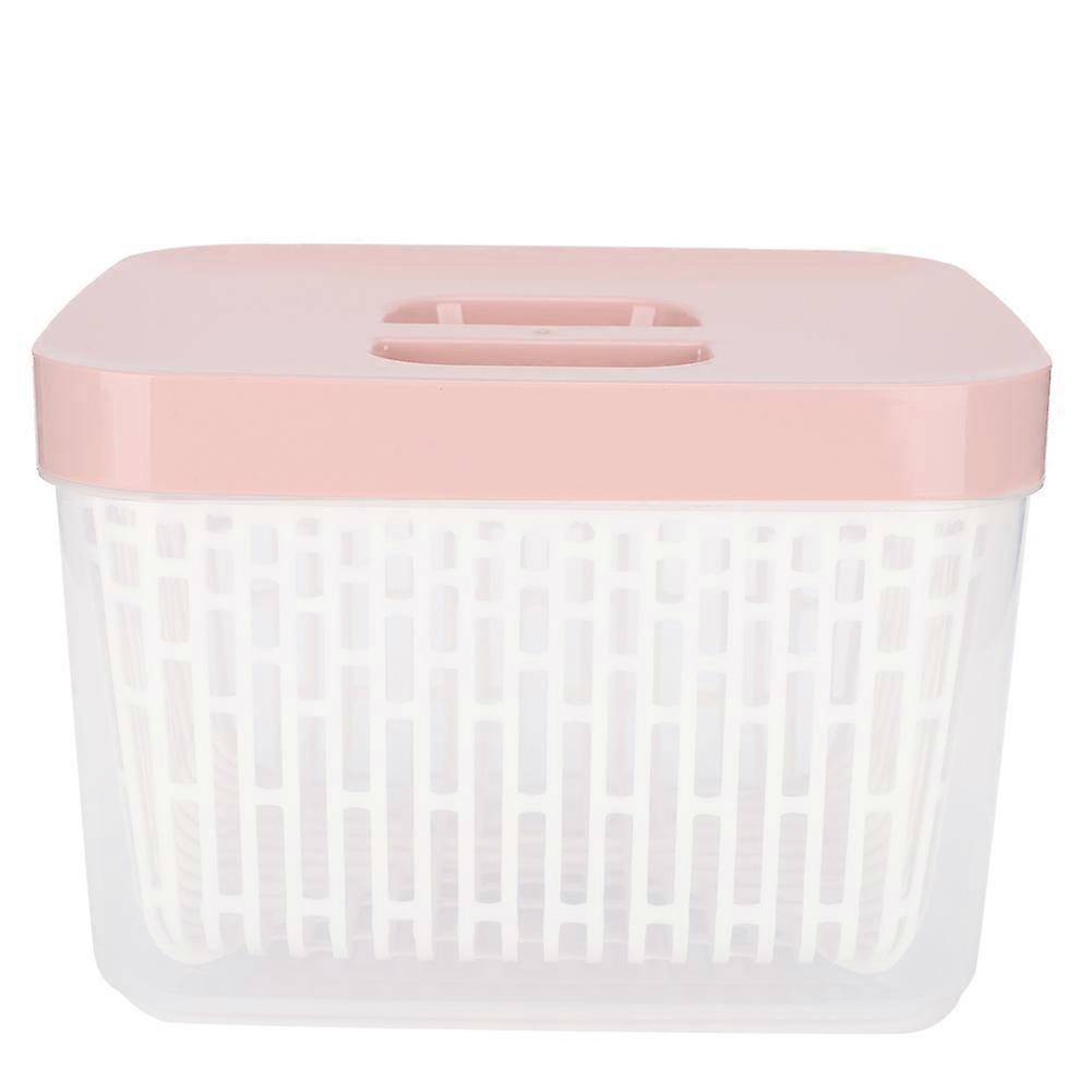 Portable Double Layer Filter Fruit Vegetable Washing Basket Strainer Kitchen Accessory